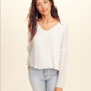 Hollister Bell-Sleeve Woven Top